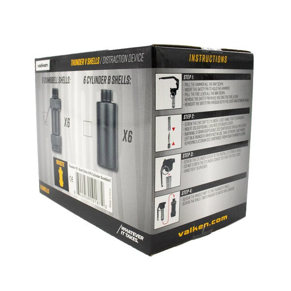 Thunder V2 CO2 Sound Simulation Grenade Dumbbell Shells - 6 Pack