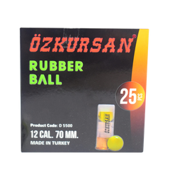 MUNICION TRAUMATICA OZKURSAN RUBBER SINGLE BALL X25UND 12CAL